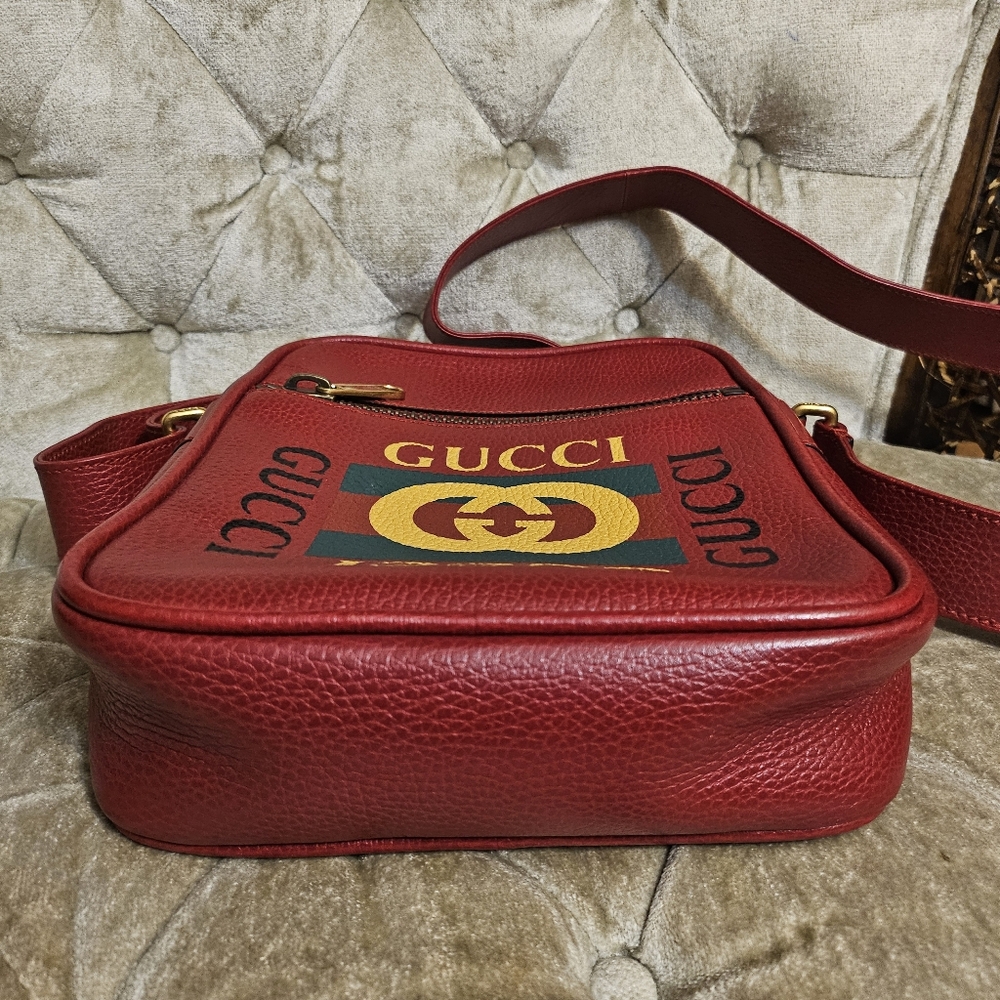 Gucci Red Leather Crossbody Bag - Picture 4 of 8